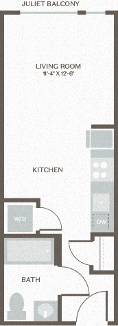 Maris Seattle, WA Studio 2 404-421 SF